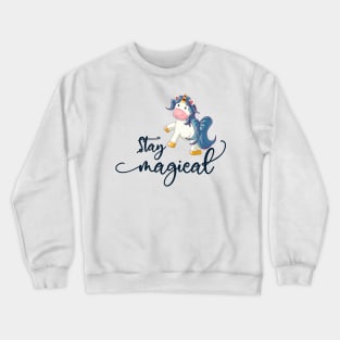 Christmas Unicorn: Stay Magical Crewneck Sweatshirt